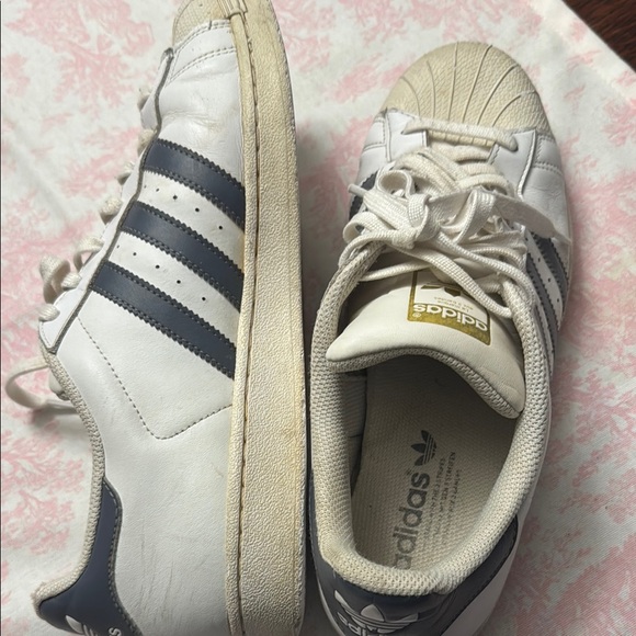 Adidas Men’s White and Dark Grey Sneakers - Picture 2 of 2